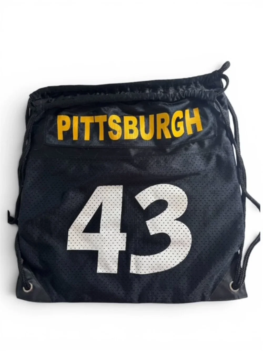 Pittsburgh Steelers Jersey Drawstring Backpack, Purse, Bag 43